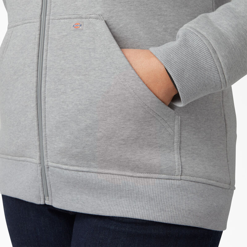 Dickies Plus Heavyweight Full-Zip Hoodie Heather Gray ID-HH9KGL49