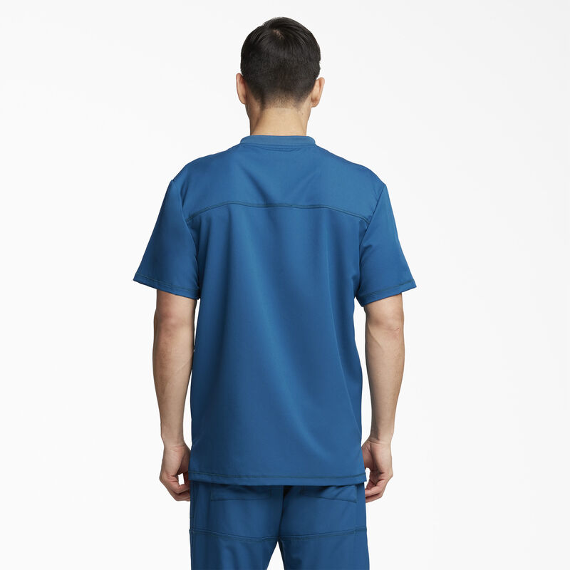 Dickies Men's Dynamix V-Neck Scrub Top Caribbean Blue ID-HQ47Nx1q