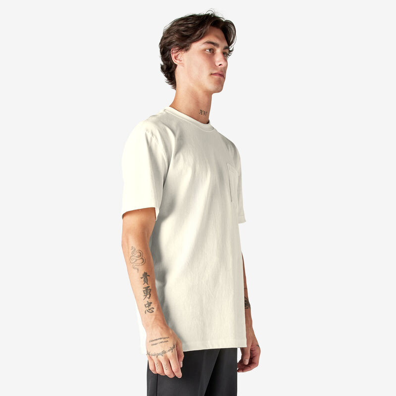 Dickies Heavyweight Short Sleeve Pocket T-Shirt Natural Beige ID-HTL0TeZe