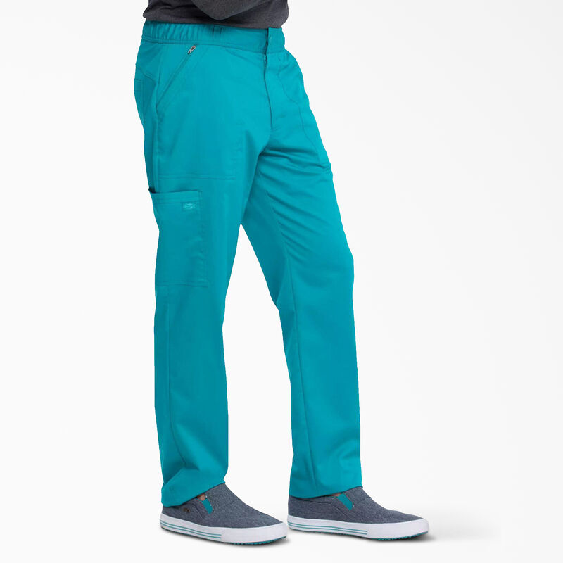 Dickies Men's Balance Zip Fly Scrub Pants Teal ID-HZgFUz5L