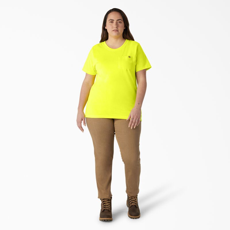 Dickies Plus Heavyweight Short Sleeve Pocket T-Shirt Bright Yellow ID-HaGsp3ZJ