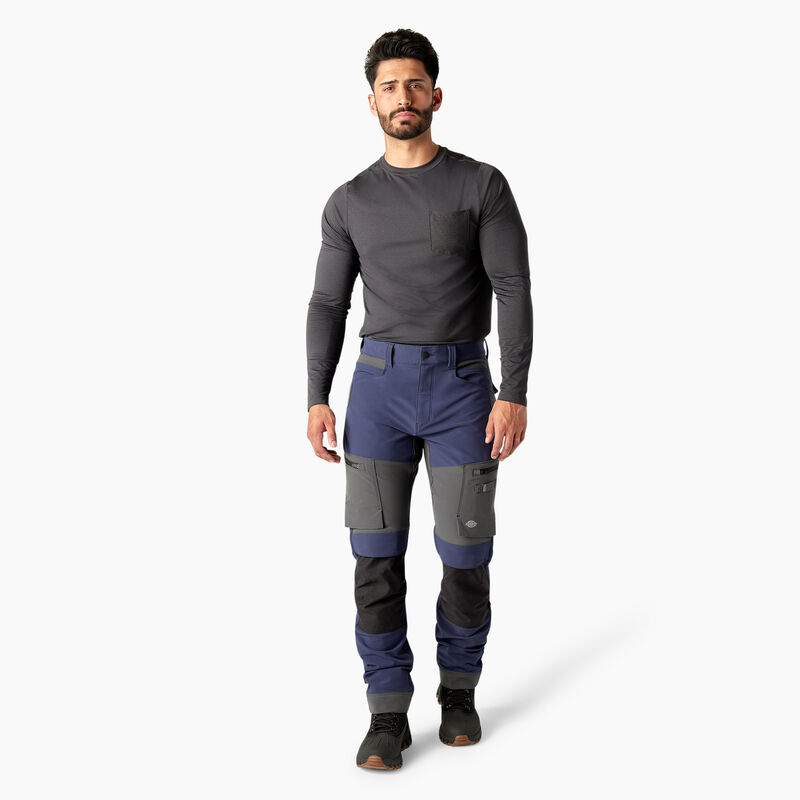 Dickies FLEX Slim Fit Double Knee Tapered Pants Navy/Charcoal ID-HcWzP1as