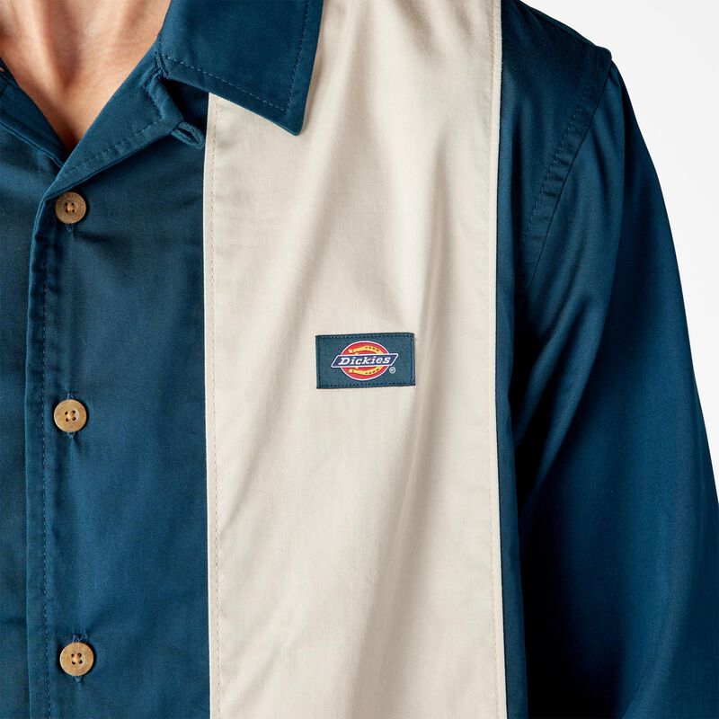 Dickies Westover Long Sleeve Shirt Reflecting Pond ID-He9NjVme