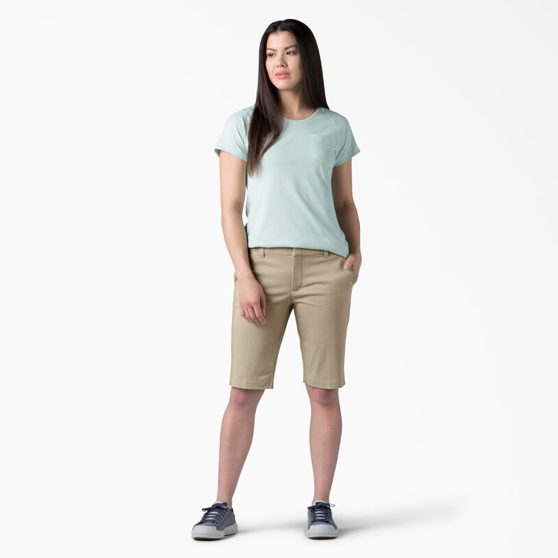 Dickies Perfect Shape Straight Fit Bermuda Shorts, 11