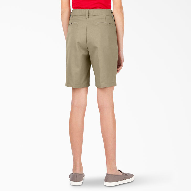 Dickies Girls' Slim Fit Shorts, 4-20 Desert Sand ID-HkcCq43W