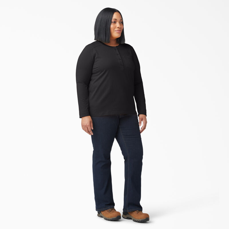 Dickies Plus Heavyweight Henley Black ID-HlamyiE4