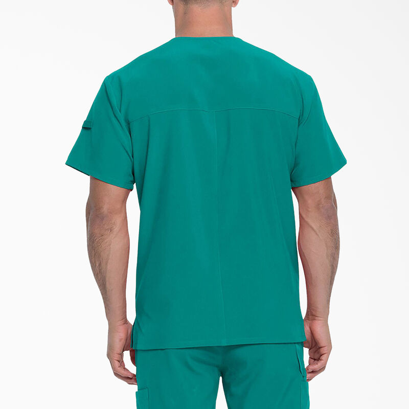 Dickies Men's EDS Essentials V-Neck Scrub Top Teal ID-HvPhwjq5
