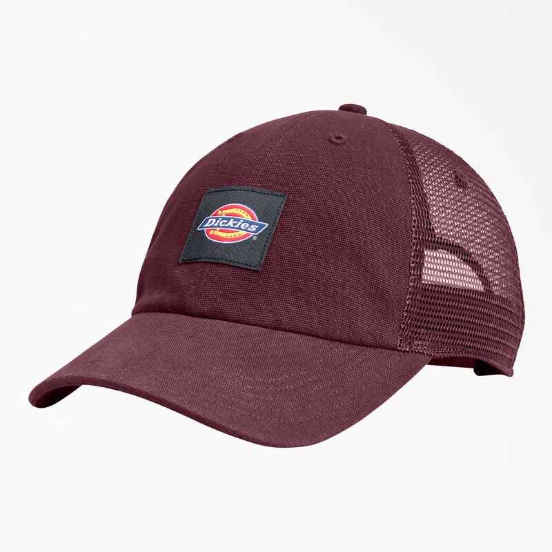 Dickies Canvas Trucker Hat Burgundy ID-I201oLHg