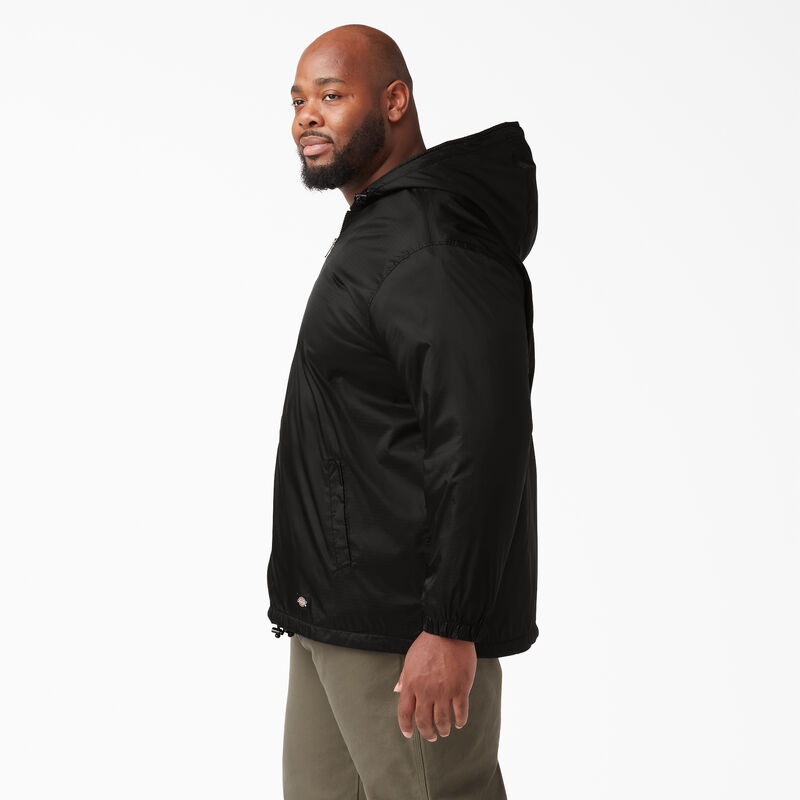 Dickies Fleece Lined Nylon Hooded Jacket Black ID-I5qFnZ8D