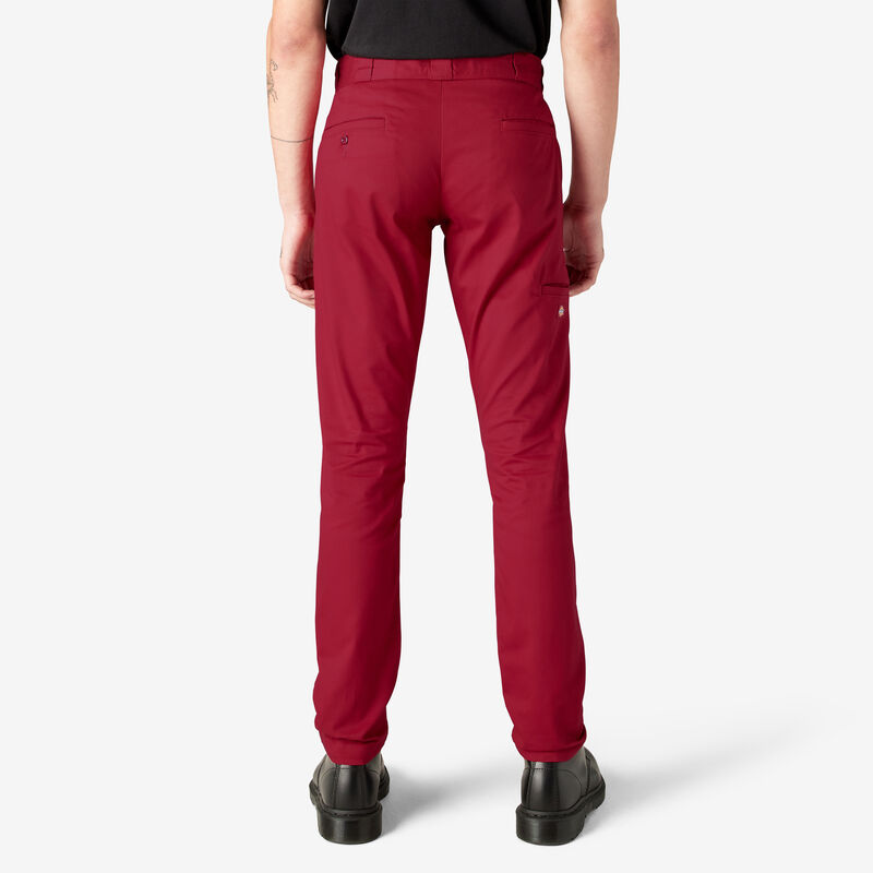 Dickies Skinny Fit Double Knee Work Pants English Red ID-IBFVb7k5