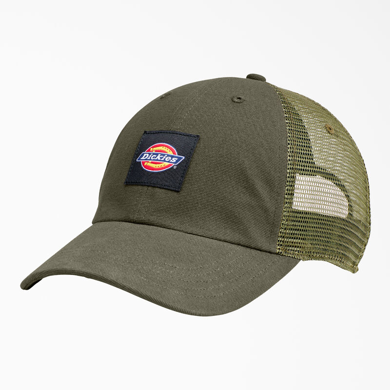 Dickies Canvas Trucker Hat Moss Green ID-IFK58U3w