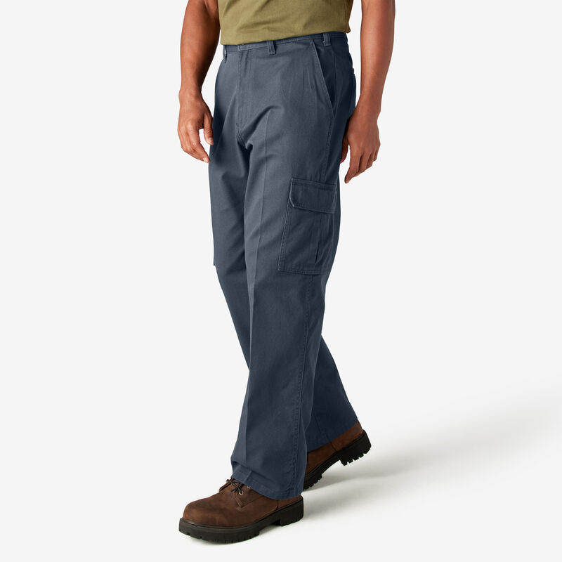 Dickies Loose Fit Cargo Pants Rinsed Dark Navy ID-IGt6IdOy