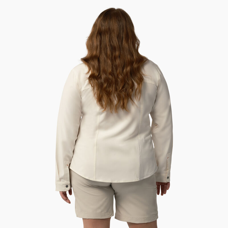 Dickies Plus Cooling Roll-Tab Work Shirt Antique White ID-INjCA5hH