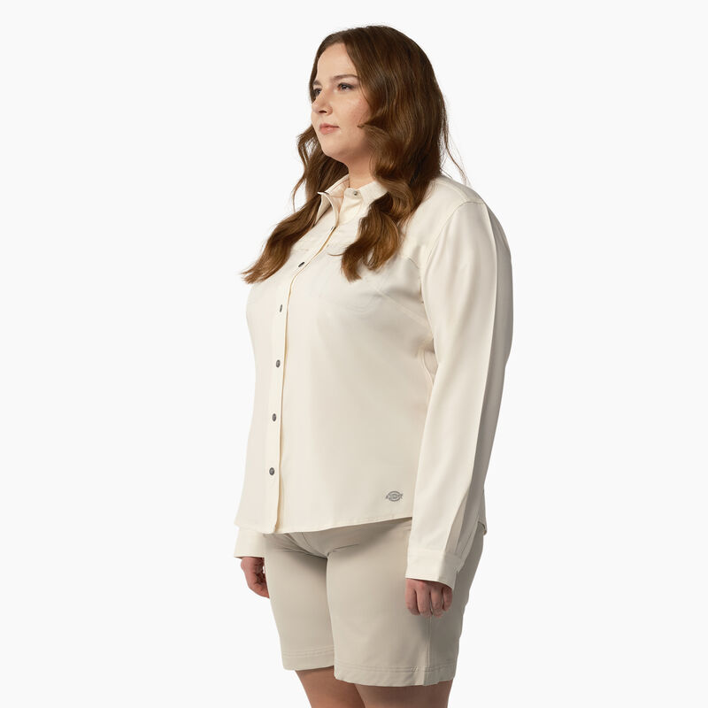 Dickies Plus Cooling Roll-Tab Work Shirt Antique White ID-INjCA5hH