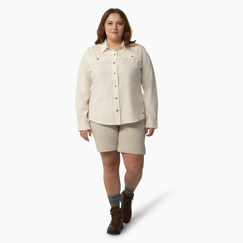 Dickies Plus Cooling Roll-Tab Work Shirt Antique White ID-INjCA5hH
