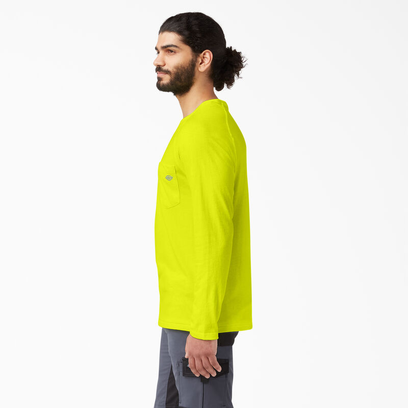 Dickies Cooling Long Sleeve Pocket T-Shirt Bright Yellow ID-IUFoZ71S