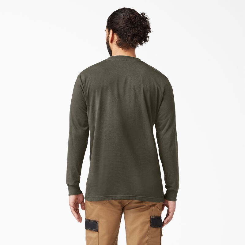 Dickies Heavyweight Long Sleeve Pocket T-Shirt Moss Green ID-IYvFPfni