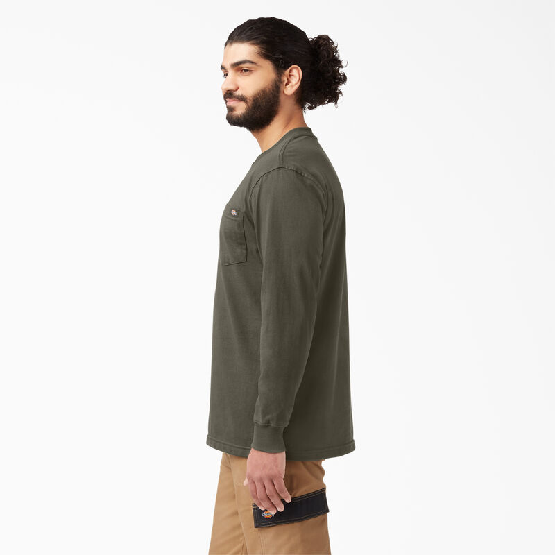 Dickies Heavyweight Long Sleeve Pocket T-Shirt Moss Green ID-IYvFPfni