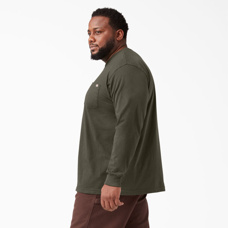 Dickies Heavyweight Long Sleeve Pocket T-Shirt Moss Green ID-IYvFPfni