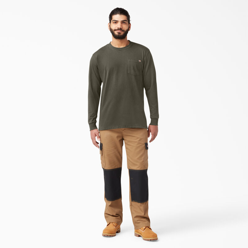 Dickies Heavyweight Long Sleeve Pocket T-Shirt Moss Green ID-IYvFPfni