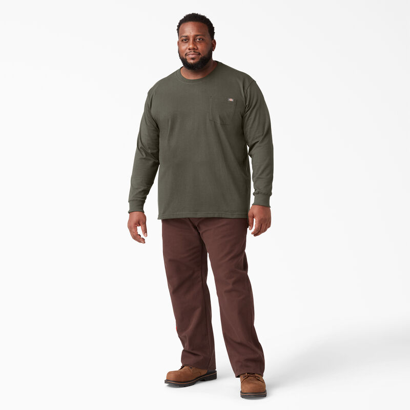 Dickies Heavyweight Long Sleeve Pocket T-Shirt Moss Green ID-IYvFPfni