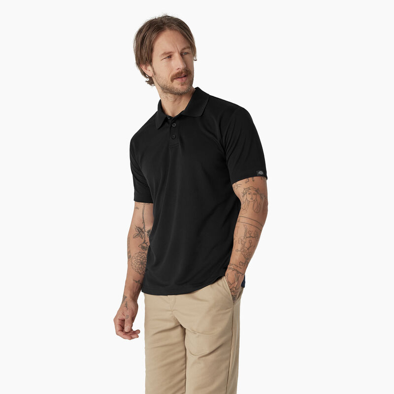Dickies Short Sleeve Performance Polo Shirt Black ID-IetLJHFW