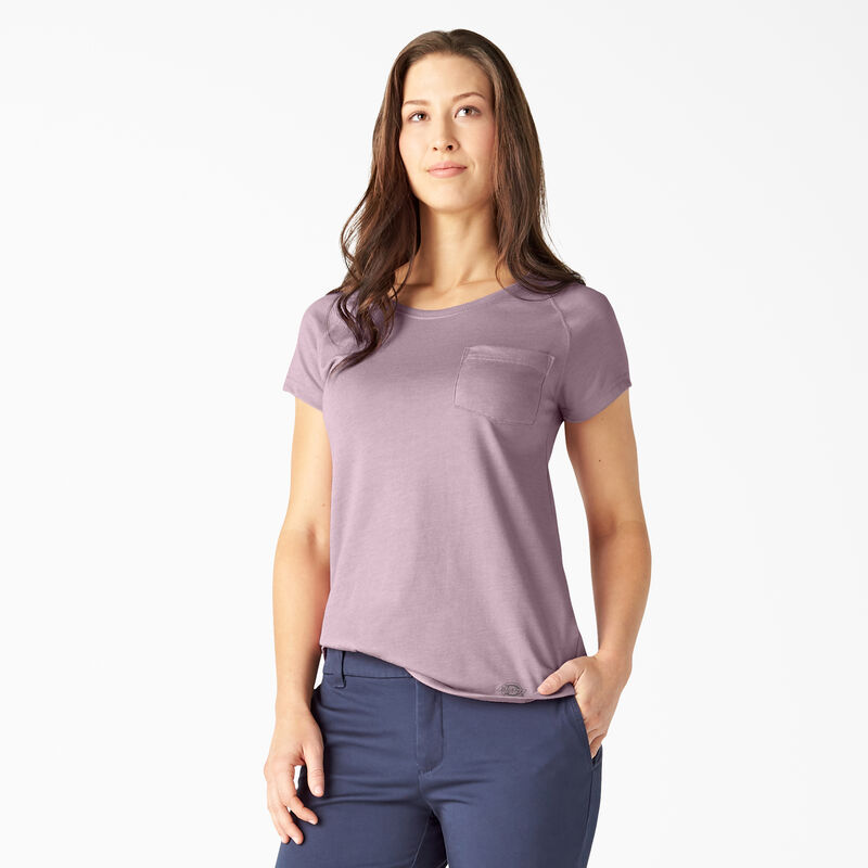Dickies Cooling Short Sleeve Pocket T-Shirt Mauve Shadow Heather ID-IoVf0D1N