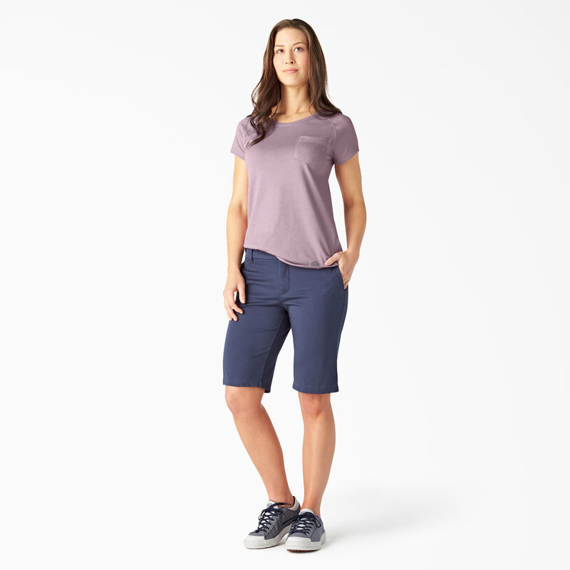 Dickies Cooling Short Sleeve Pocket T-Shirt Mauve Shadow Heather ID-IoVf0D1N