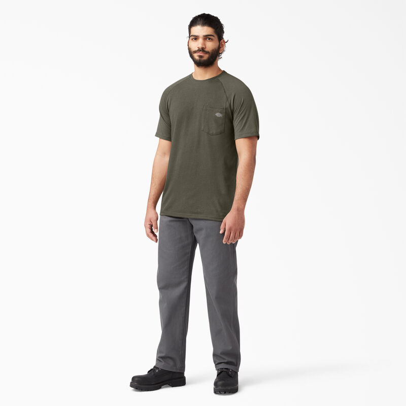 Dickies Cooling Short Sleeve Pocket T-Shirt Moss Green ID-IvNbNz7X