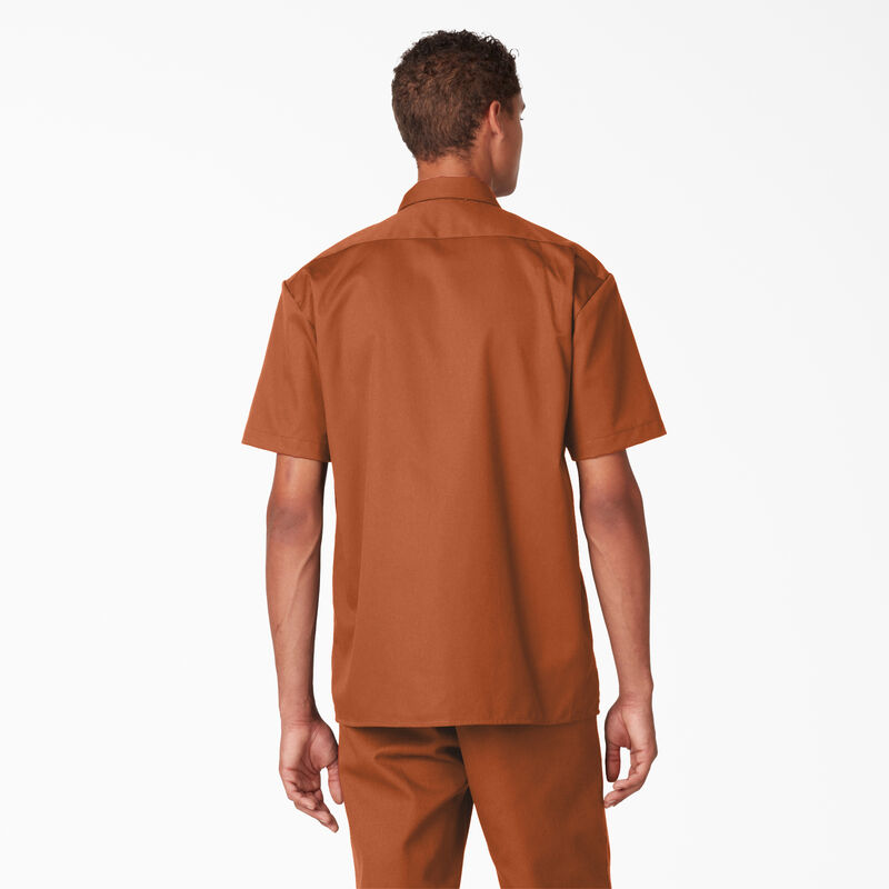 Dickies Short Sleeve Work Shirt Gingerbread Brown ID-J8US4xM2