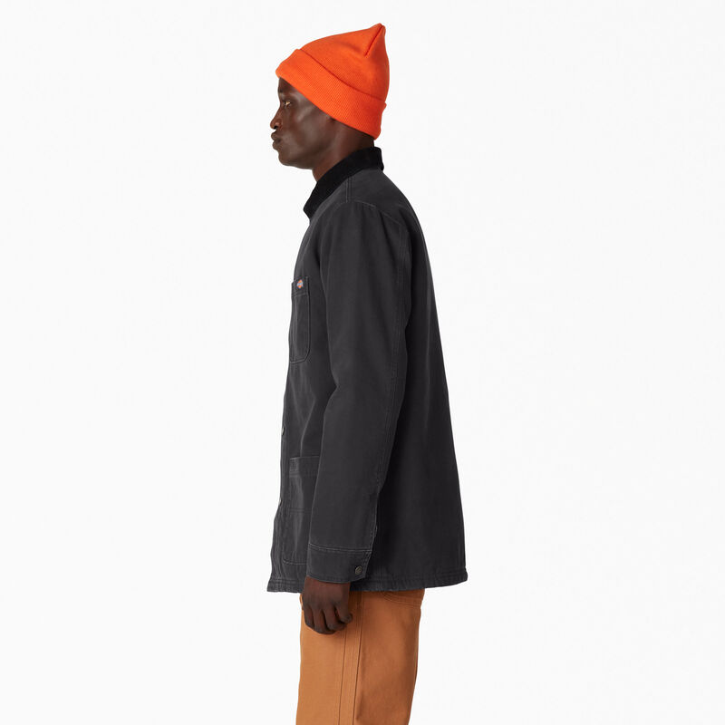 Dickies Stonewashed Duck Lined Chore Coat Stonewashed Black ID-JKUFHBMP
