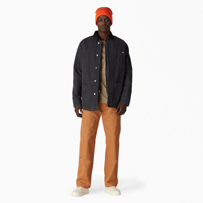 Dickies Stonewashed Duck Lined Chore Coat Stonewashed Black ID-JKUFHBMP