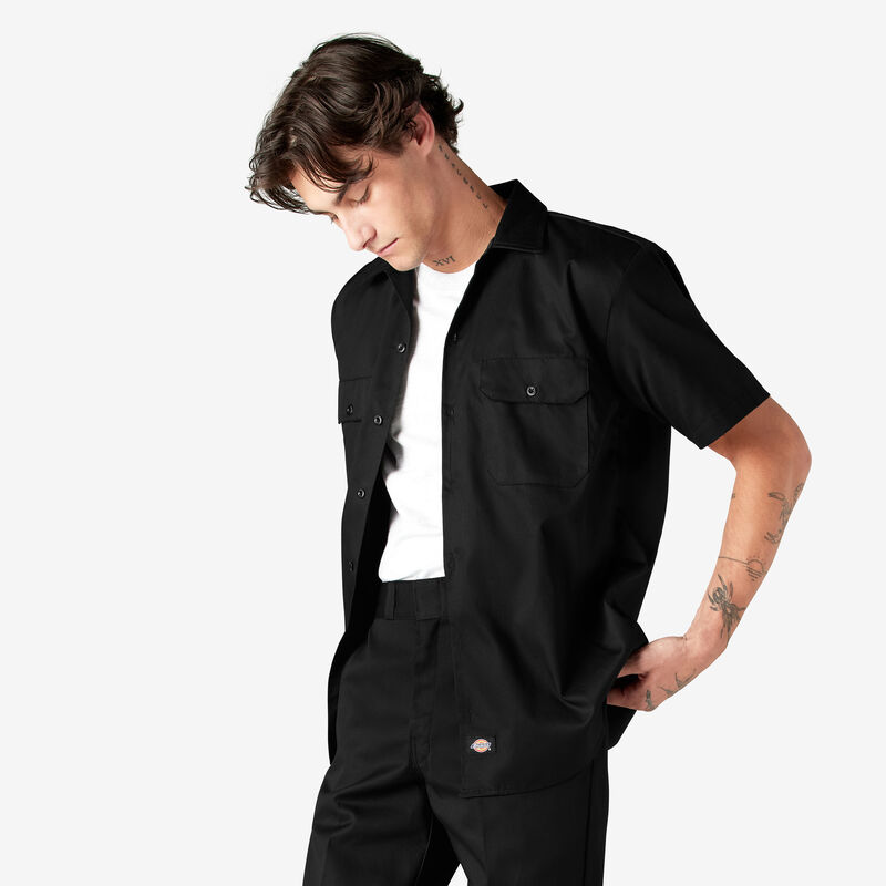 Dickies Short Sleeve Work Shirt Black ID-JNBEwuz5