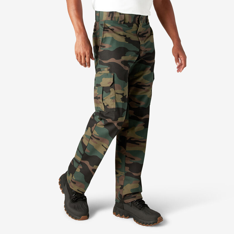 Dickies FLEX Regular Fit Cargo Pants Hunter Green Camo ID-JRl7wgMT