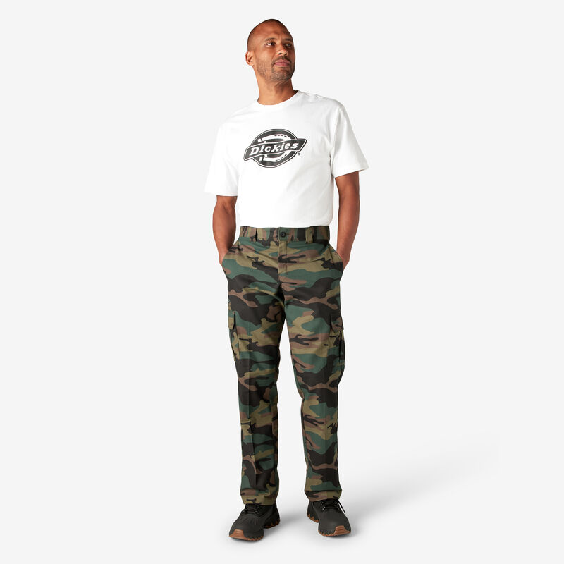 Dickies FLEX Regular Fit Cargo Pants Hunter Green Camo ID-JRl7wgMT
