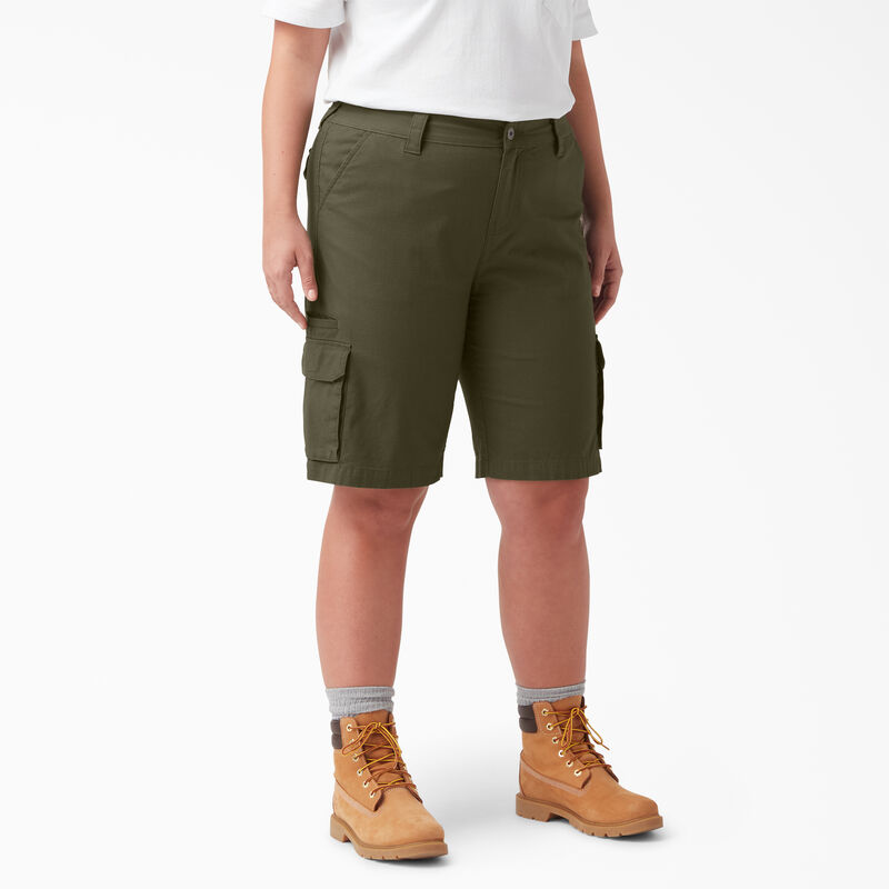 Dickies Plus FLEX Regular Fit Ripstop Cargo Shorts, 9" Military Green ID-JkPTn4nQ