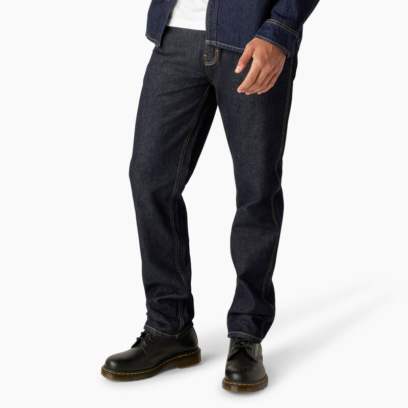 Dickies Houston Relaxed Fit Jeans Rinsed Indigo Blue ID-Jrp2MHCn