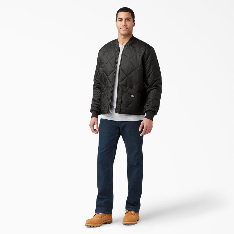 Dickies Diamond Quilted Jacket Black ID-Jxxk2pMy