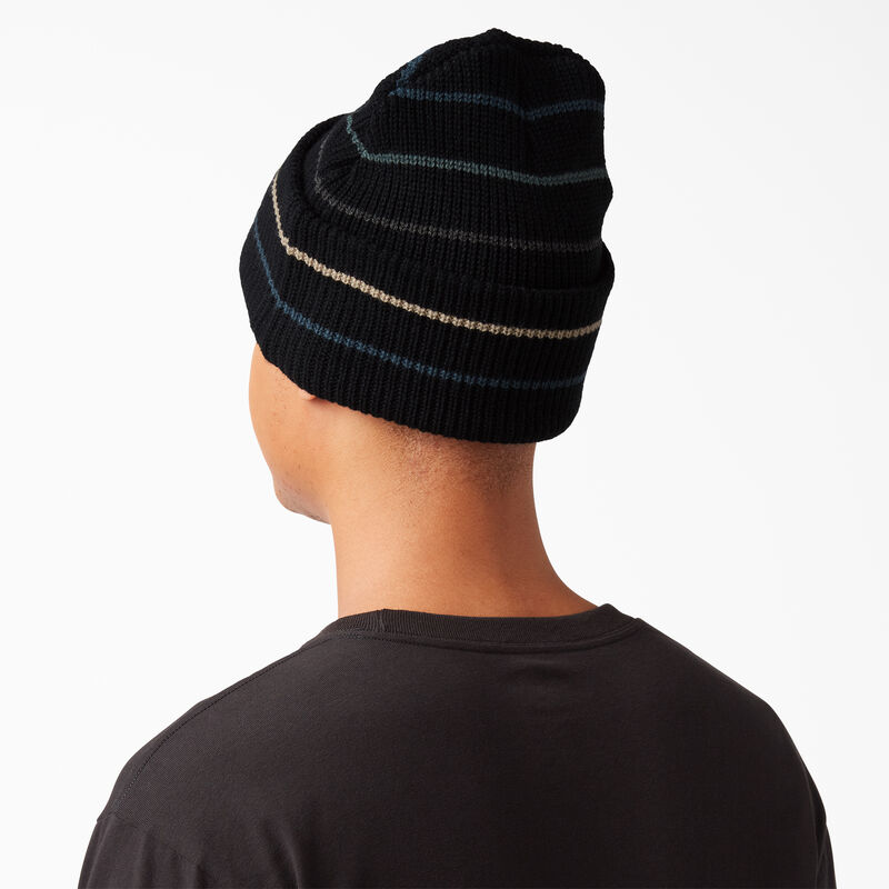 Dickies Skateboarding Cuffed Beanie Black Stripes ID-JyRaKHIN