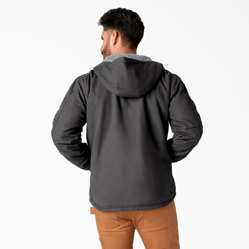 Dickies Duck Canvas High Pile Fleece Lined Jacket Rinsed Slate ID-K1ZnOR5p