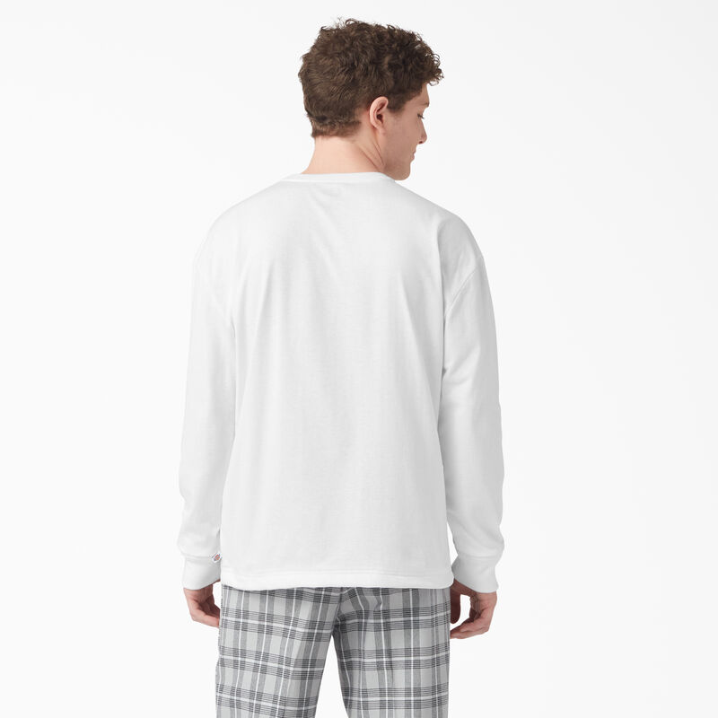 Dickies Long Sleeve Henley T-Shirt White ID-K1iMXjUy
