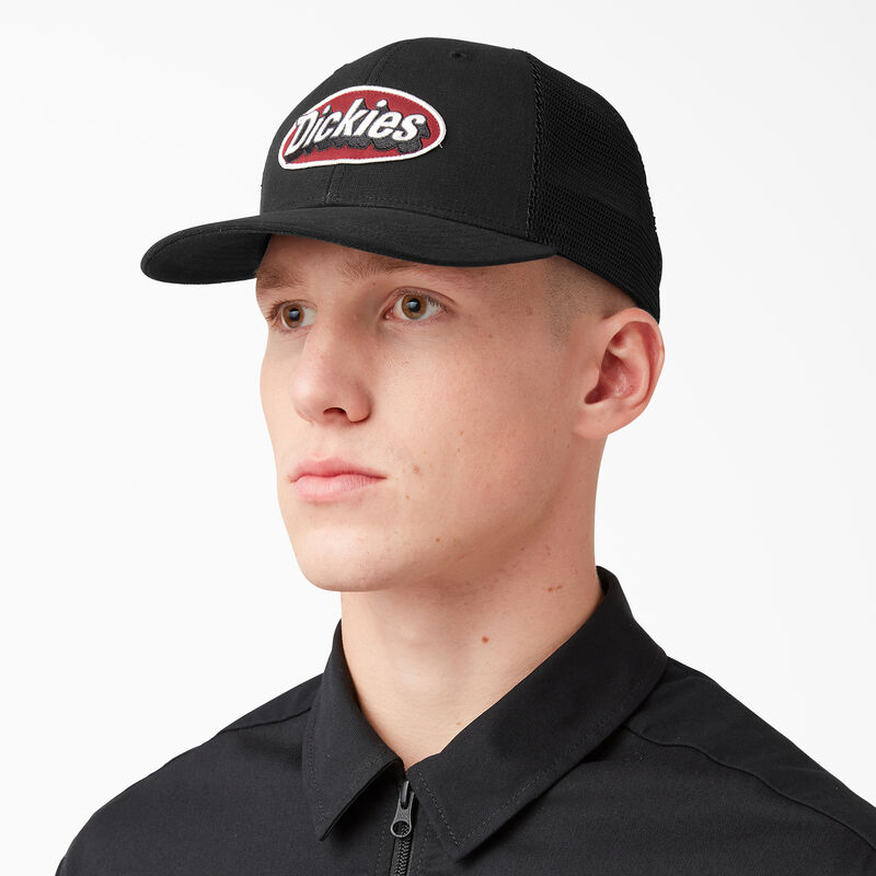 Dickies Patch Logo Trucker Cap Black ID-KW0wp1am