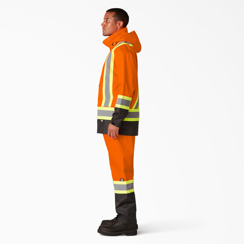 Dickies Hi Vis 2-Piece Safety Rain Suit ANSI Orange ID-KdzJi5bz