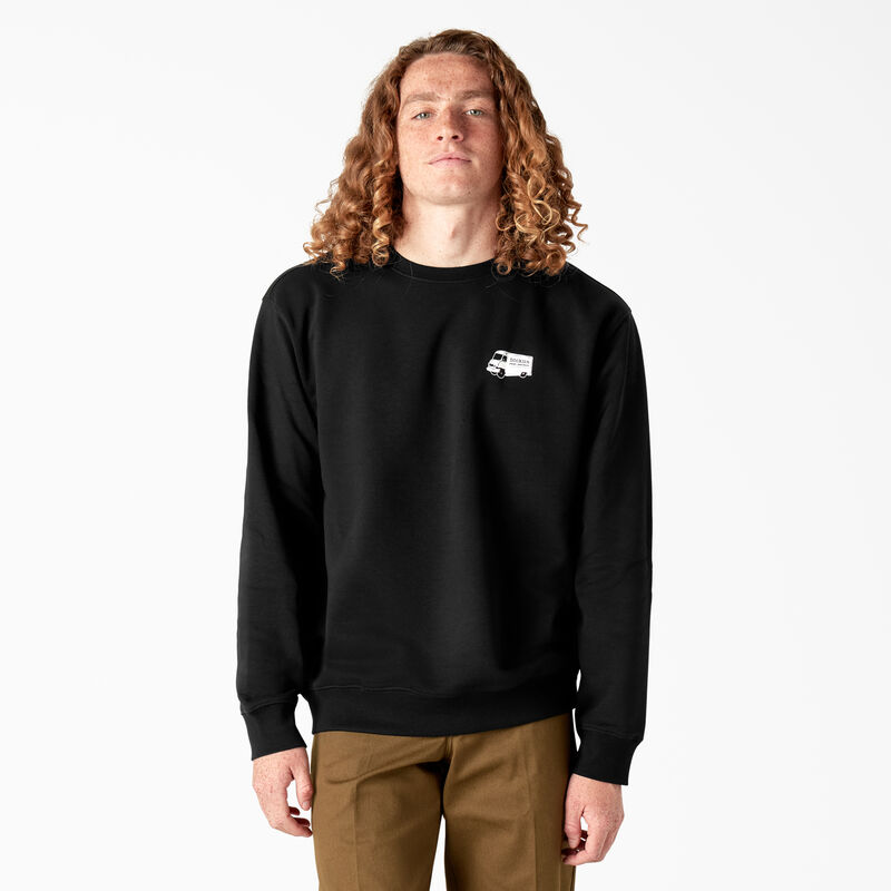 Dickies Skateboarding Pool Drainage Graphic Sweatshirt Black ID-KludPrpy