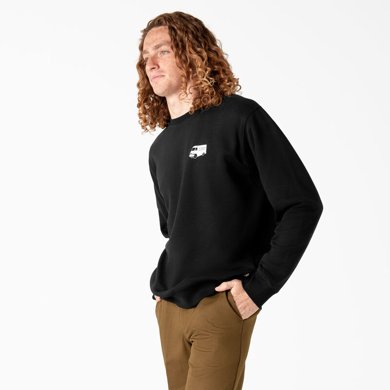 Dickies Skateboarding Pool Drainage Graphic Sweatshirt Black ID-KludPrpy