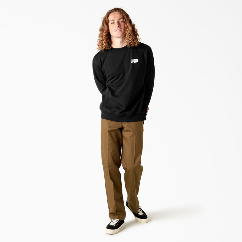 Dickies Skateboarding Pool Drainage Graphic Sweatshirt Black ID-KludPrpy