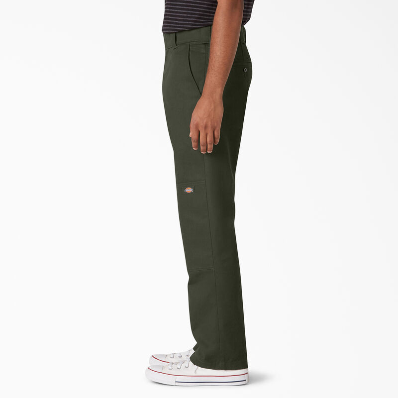 Dickies Slim Straight Fit Double Knee Pants Olive Green ID-L2zGs1Vs
