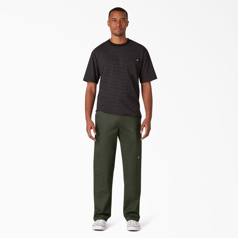 Dickies Slim Straight Fit Double Knee Pants Olive Green ID-L2zGs1Vs