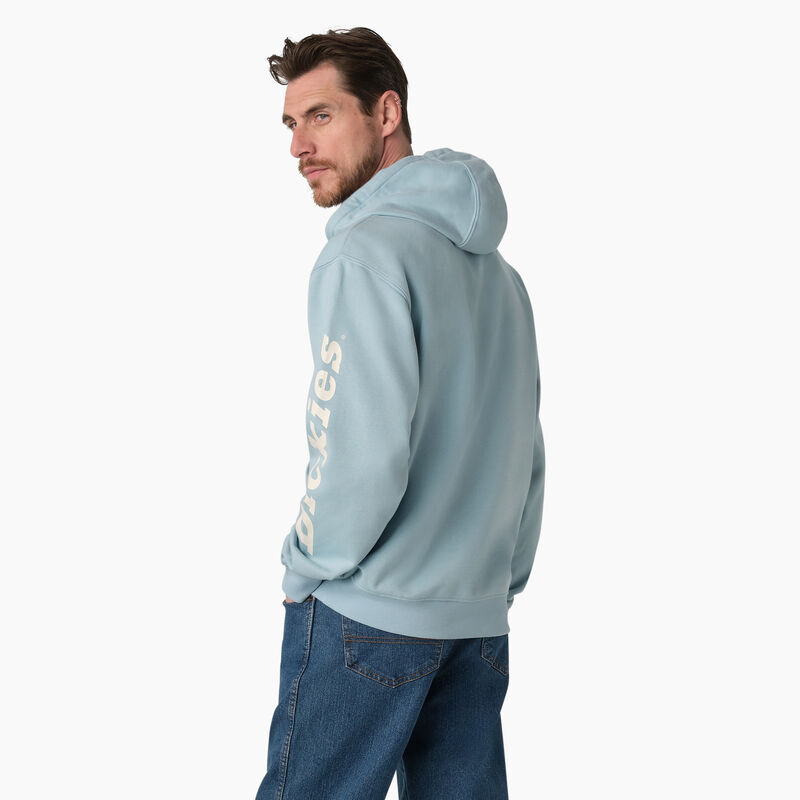 Dickies Water Repellent Logo Sleeve Hoodie Clear Blue ID-L4Co7gBq