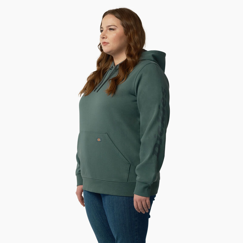Dickies Plus Heavyweight Logo Sleeve Pullover Lincoln Green ID-LEds4A5e